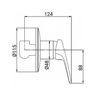 Miscelatore Incasso Doccia Serie Linda Cromato