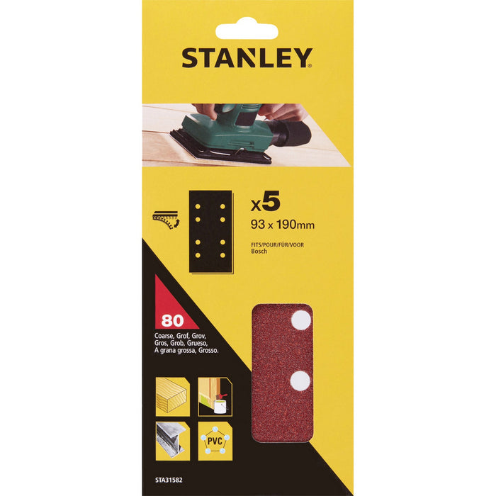 piranha/stanley x31582 5 fogli velcro 93x190 gr.80 cod:ferx.45305
