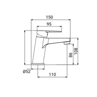 Miscelatore Lavabo Serie Baron Cromato