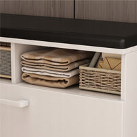 Scarpiera Bianca 85x35x46 cm Ideale per Ingresso