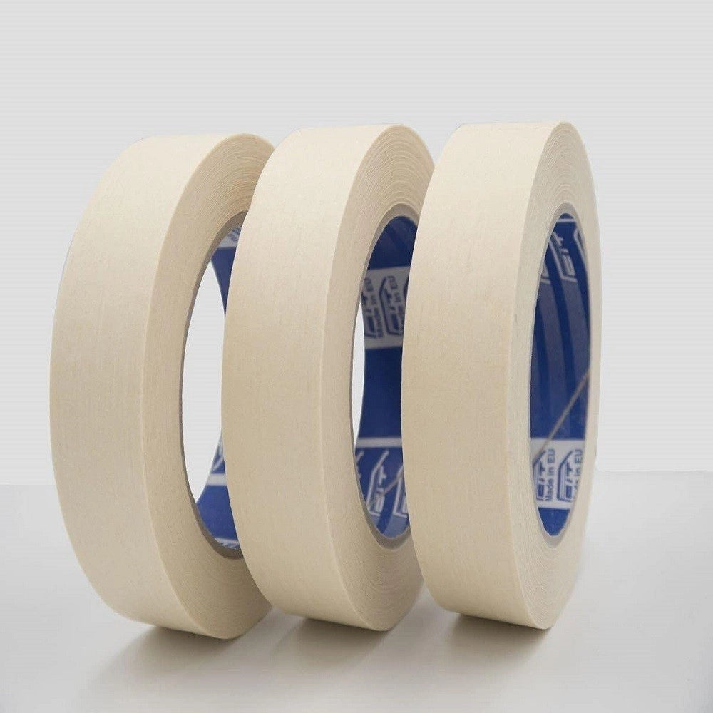 Trade Shop - Set 10pz Nastro Carta Per Mascheratura Imbianchino Carrozziere Pittura 25mmx50mt -