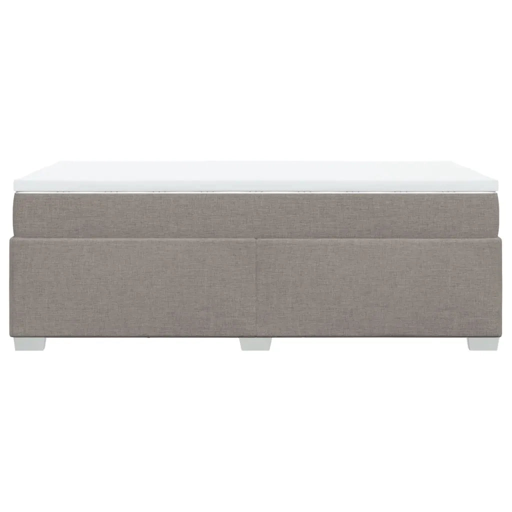 Giroletto a Molle con Materasso-Struttura Letto Tortora 80x200 cm inTessuto 978303