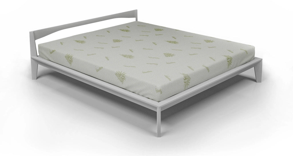 Coprimaterasso Singolo in Poliestere Aloe Vera Bianco