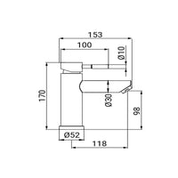 Miscelatore Lavabo Serie Delton in Acciaio con Piletta Click Clack
