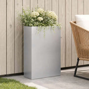 Vaso da giardino Argento 40 x 20 x 75 cm Acciaio zincato 8005438