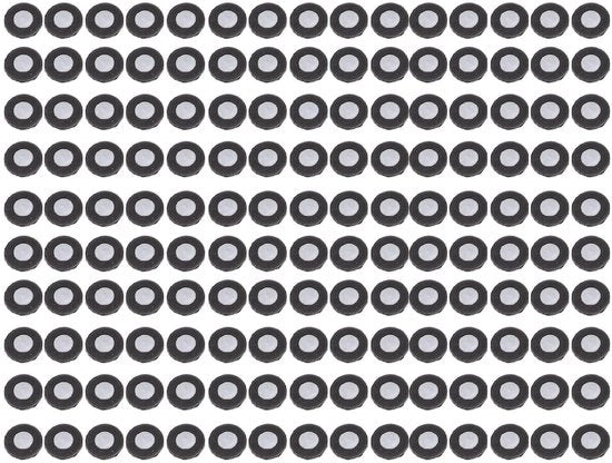 Punti di rilevamento 3D - 150 pezzi - Puntatori di posizionamento ad alta riflessione - Resistenti alle abrasioni - Impronte d'acqua - Ottima precisione ottica - Diametro interno 3 mm, diametro esterno 6 mm - Marker di riflessione