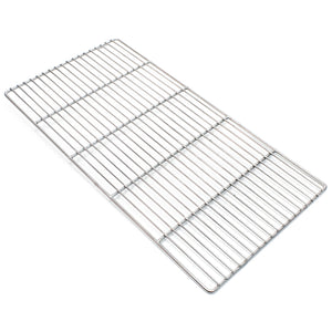 Griglia rettangolare in acciaio inox 58 x 30 cm per barbecue a carbone e a gas