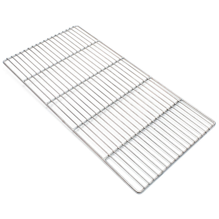 Griglia rettangolare in acciaio inox 58 x 30 cm per barbecue a carbone e a gas