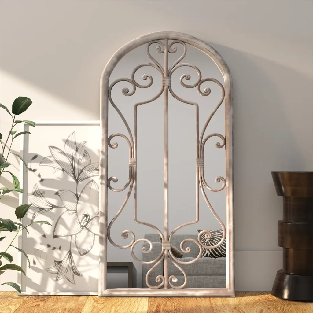 Specchio Sabbia-Specchio Decorativo 70x30 cm Ferro per Uso Interno 299951