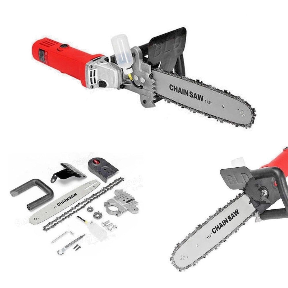 Trade Shop - Kit Adattatore Smerigliatrice Flex Angolare Elettrosega Motosega Barra 11.5" -
