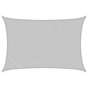 Vela Parasole | Telo Ombra | Vela da ombra Grigio Chiaro 4,5x3 m 100% Poliestere Oxford