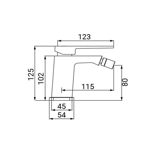 Miscelatore Bidet Serie Rover Cromato