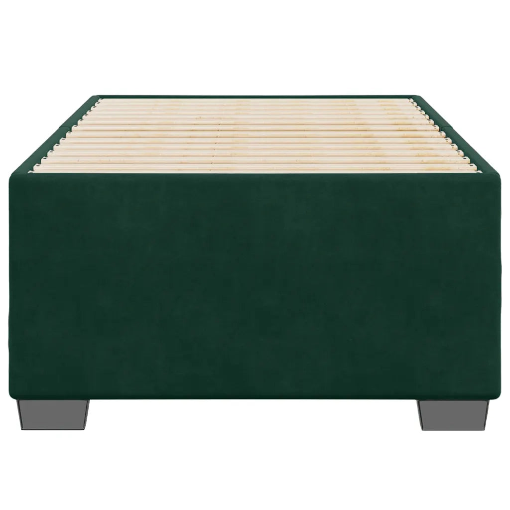 Giroletto senza Materasso Verde Scuro 90x190 cm in Velluto 3284604