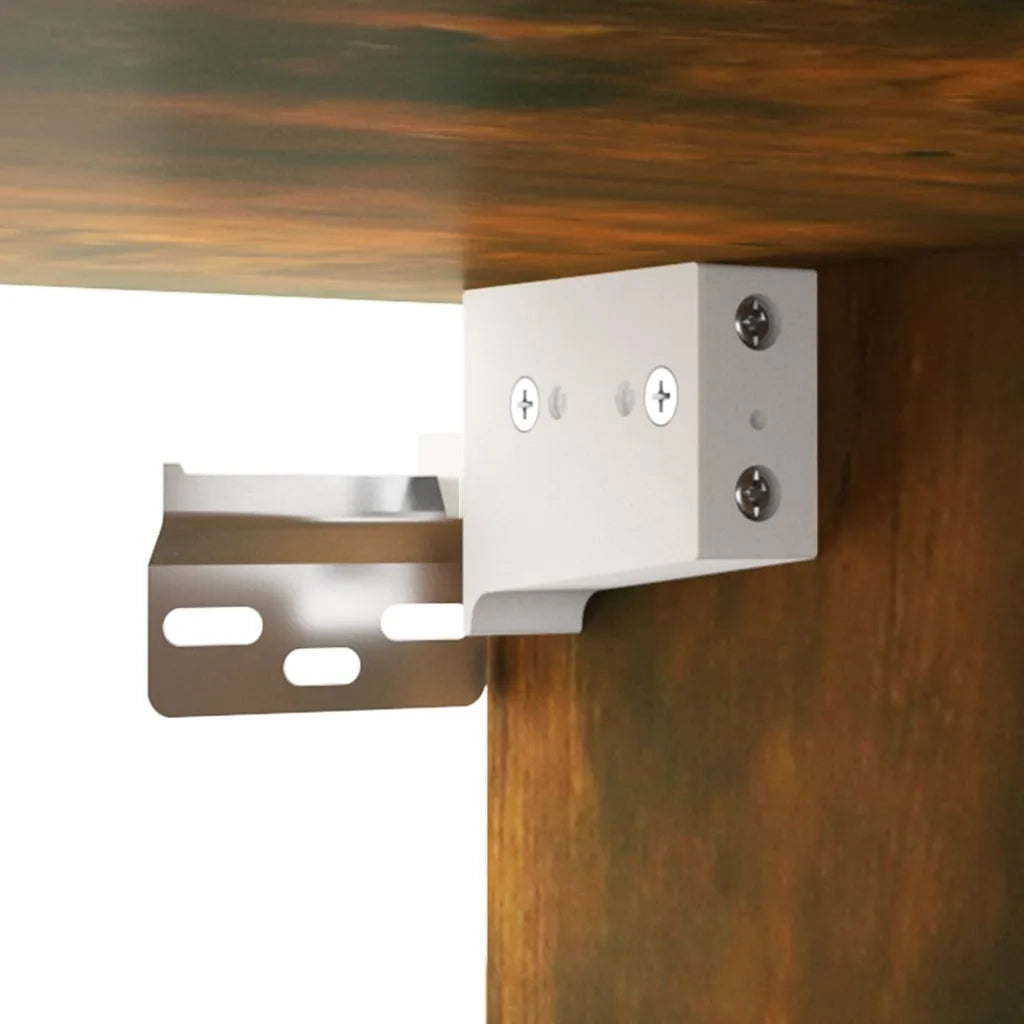 Comodino a Muro Rovere Fumo 34x30x20 cm 817087