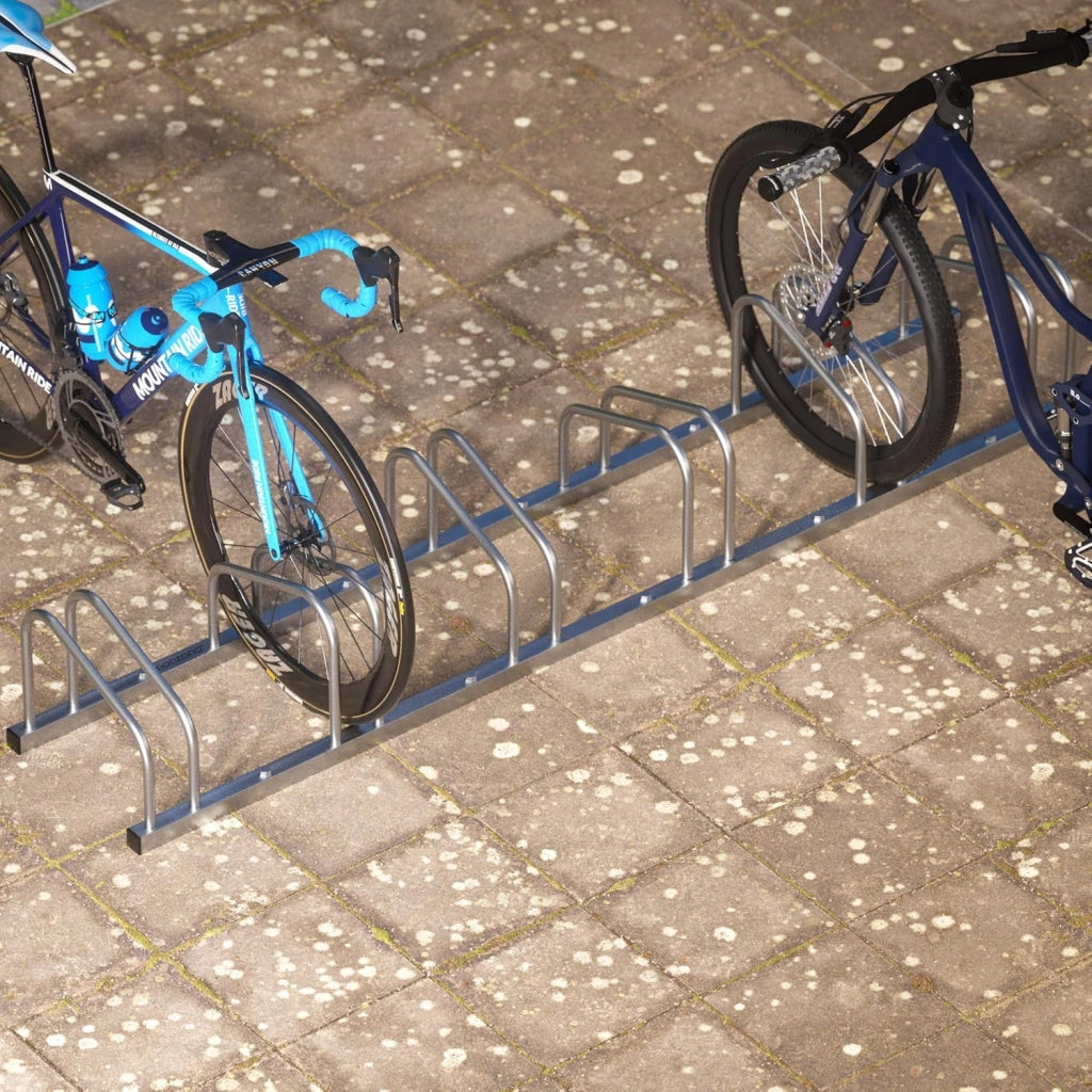 ® Rastrelliera per Biciclette 6 Posti per Pneumatici 35-60 mm Porta Bici Posteggio per Bicicletta