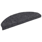 Tappetini per scale autoadesivi 20 pz 65x21x4 cm Grigio scuro Semicircolari Grandi 3365644
