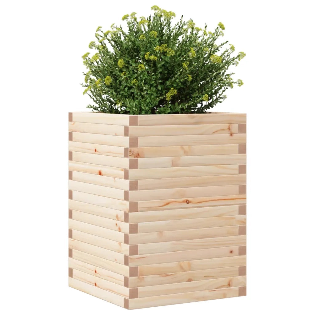 Fioriera da Giardino 50x50x68,5 cm in Legno Massello di Pino