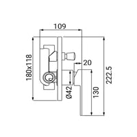 Miscelatore Incasso Doccia con Deviatore Serie Rover Cromato