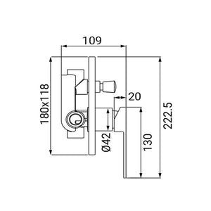 Miscelatore Incasso Doccia con Deviatore Serie Rover Cromato
