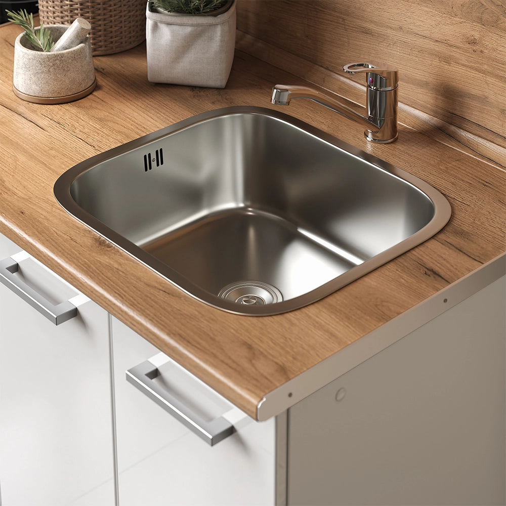 Vicco Cucina completa Bianco lucido/bianco 160 cm con base forno e lavello senza PT