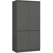 Armadio AKORD S90 4 ante Grigia Grafite 90x51x180 cm