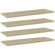 Ripiani per Libreria 4pz Rovere Sonoma 60x20x1,5cm Multistrato 805224
