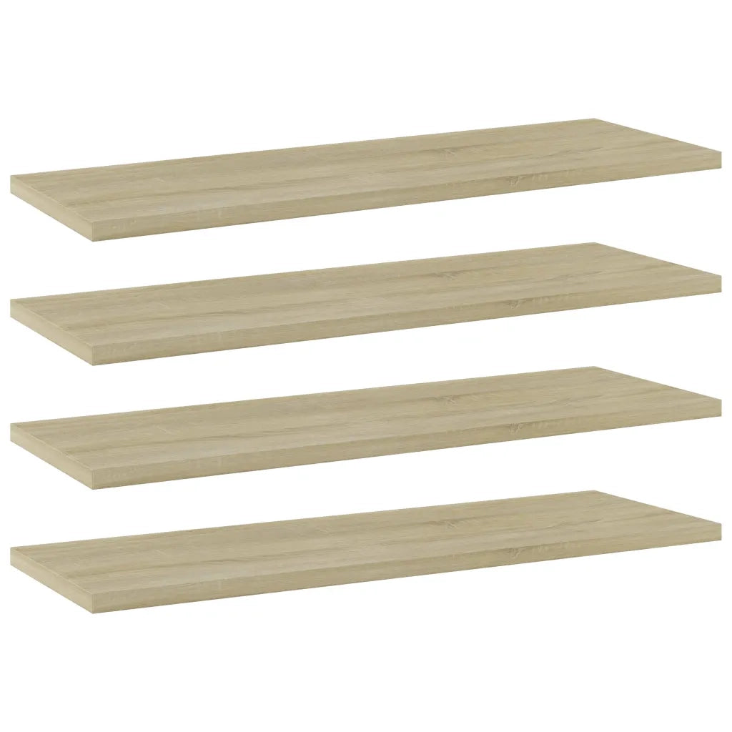 Ripiani per Libreria 4pz Rovere Sonoma 60x20x1,5cm Multistrato 805224