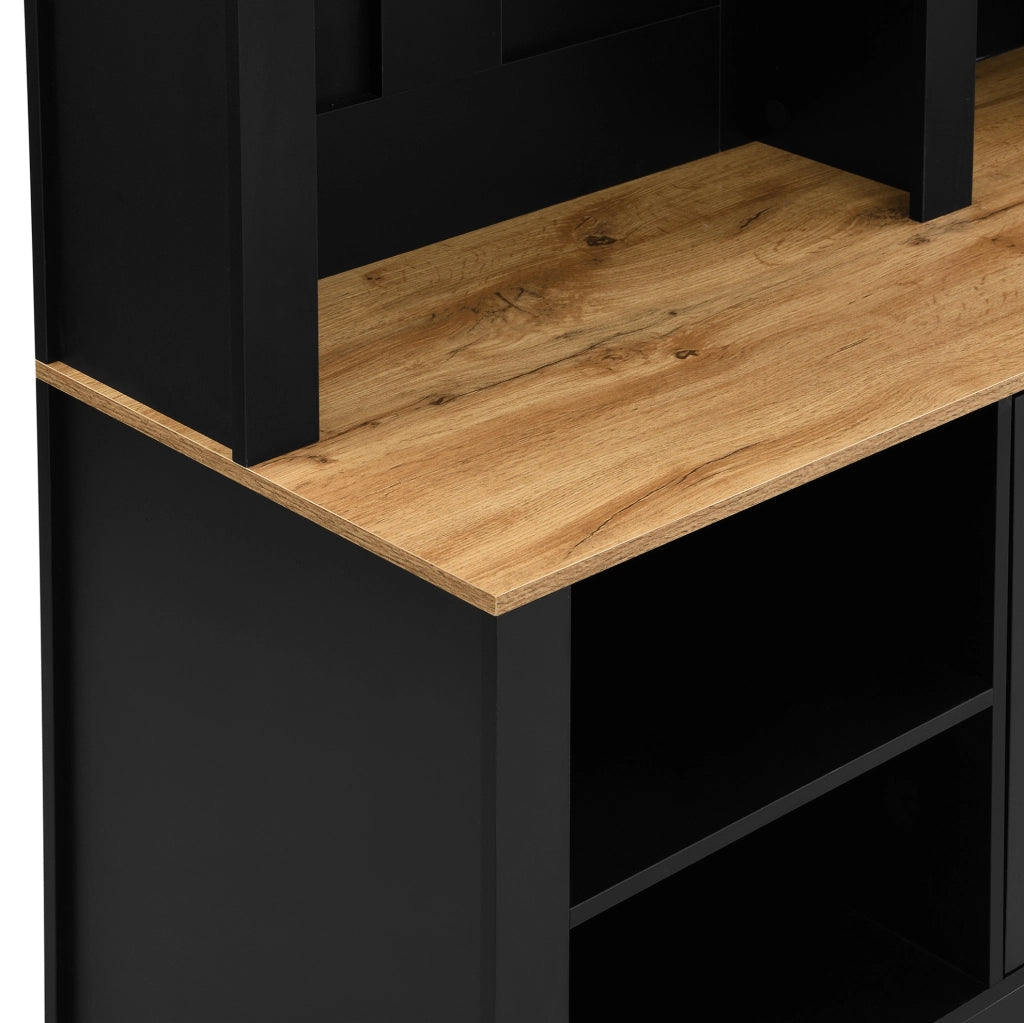 Mobile da ingresso per scarpe 150x40x195 cm in MDF nero， salvaspazio