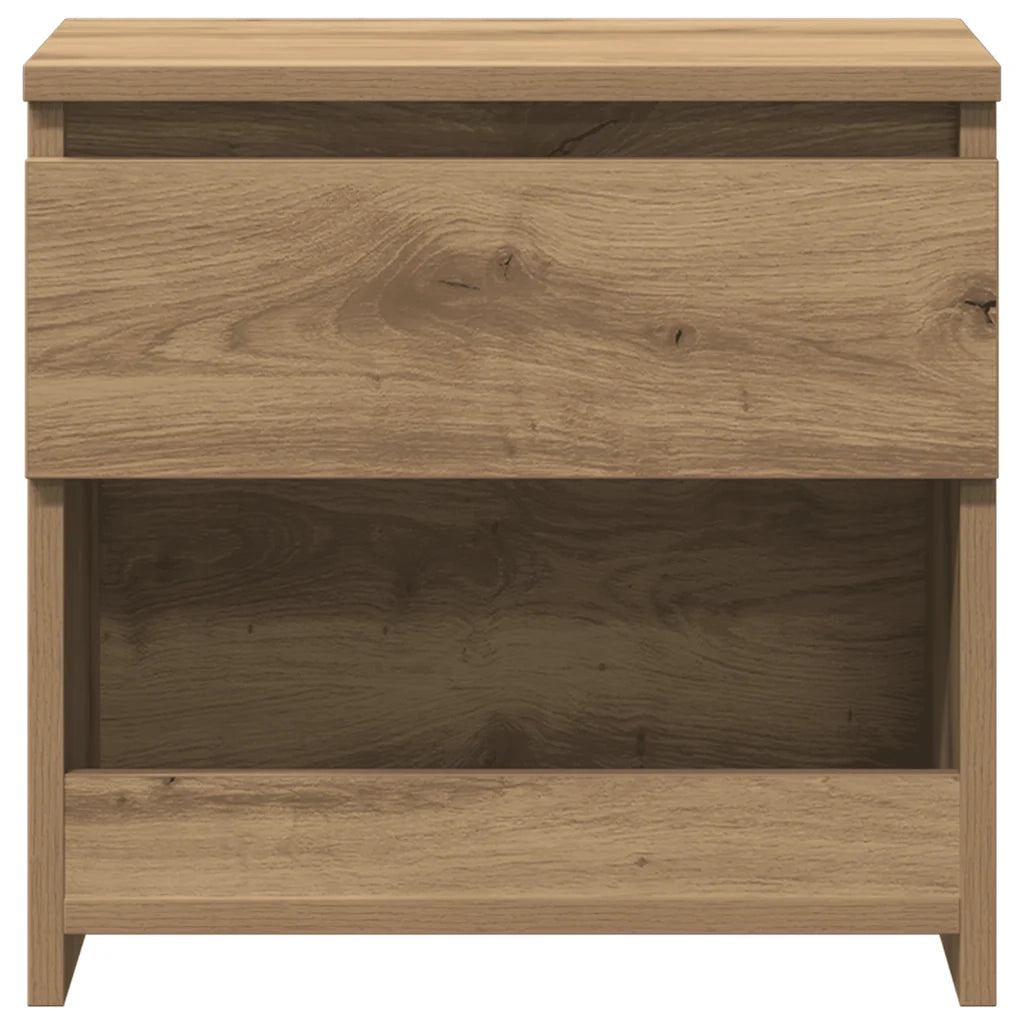 Comodino Rovere Artigianale 40x30x39 cm in Legno Multistrato 856408