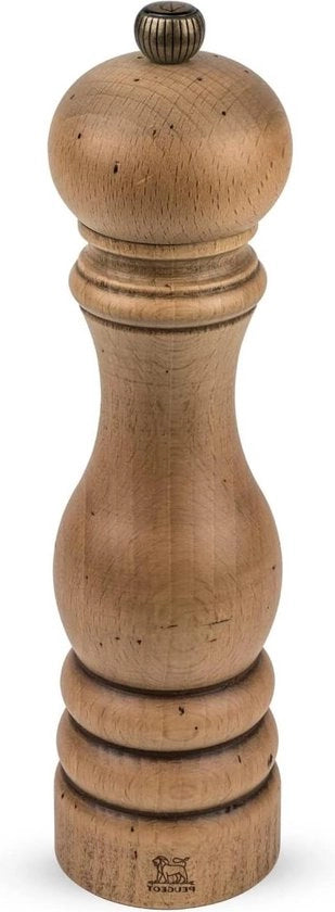 Peppermill manuale - Stile classico antico - Regolazione grado macinatura - Altezza 22 cm - Legno marrone