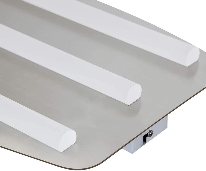 ZMH Lampada da soffitto LED nichel acrilico per interni cucina anche parete