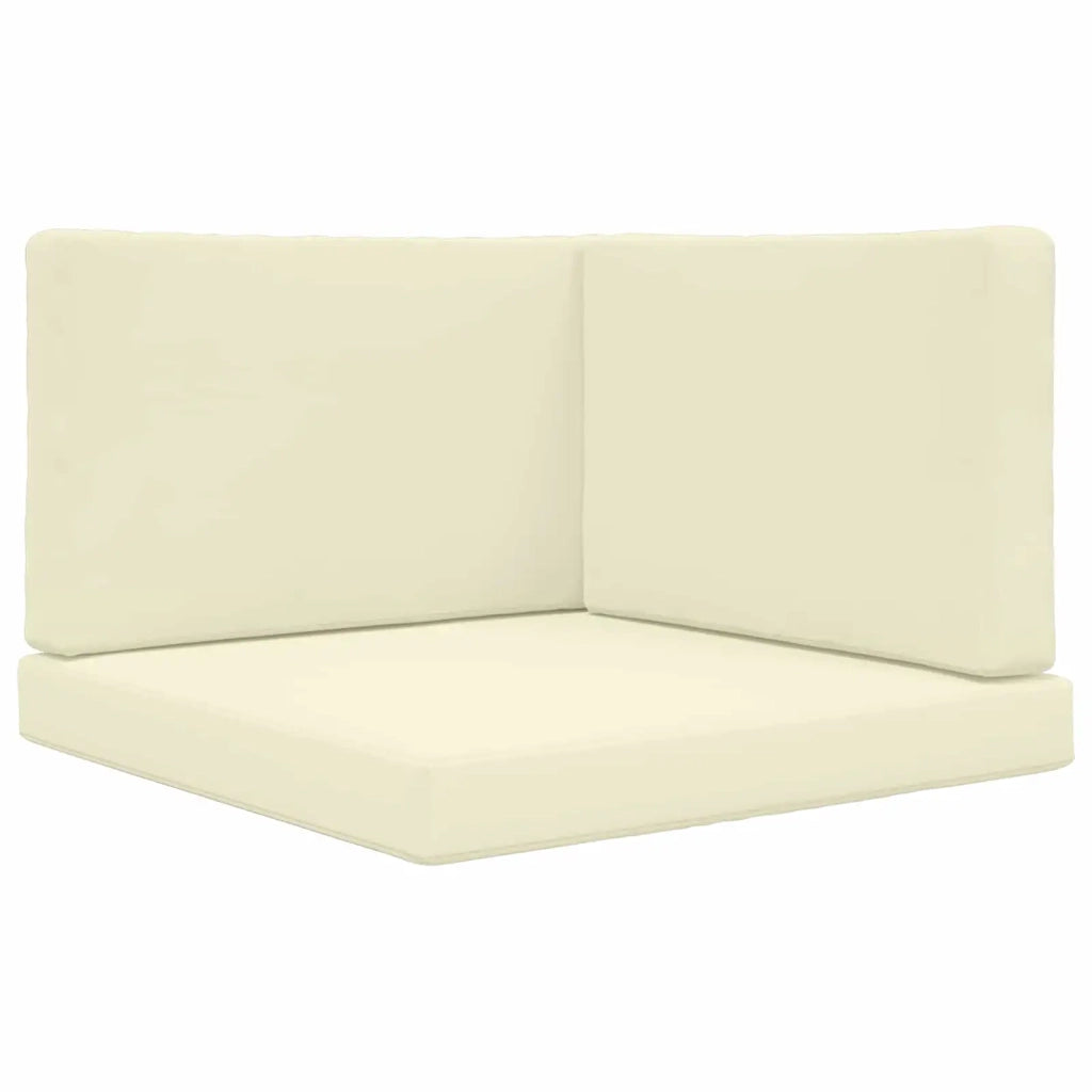 Cuscino per divano da esterno 3 pcs Crema Poliestere 900865