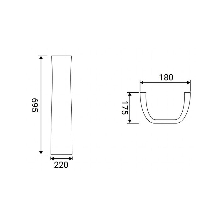 Colonna Serie Alda Bianca