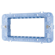 Supporto placche ave s44 per scatole rettangolari con viti *** numero posti 4 moduli, confezione 1