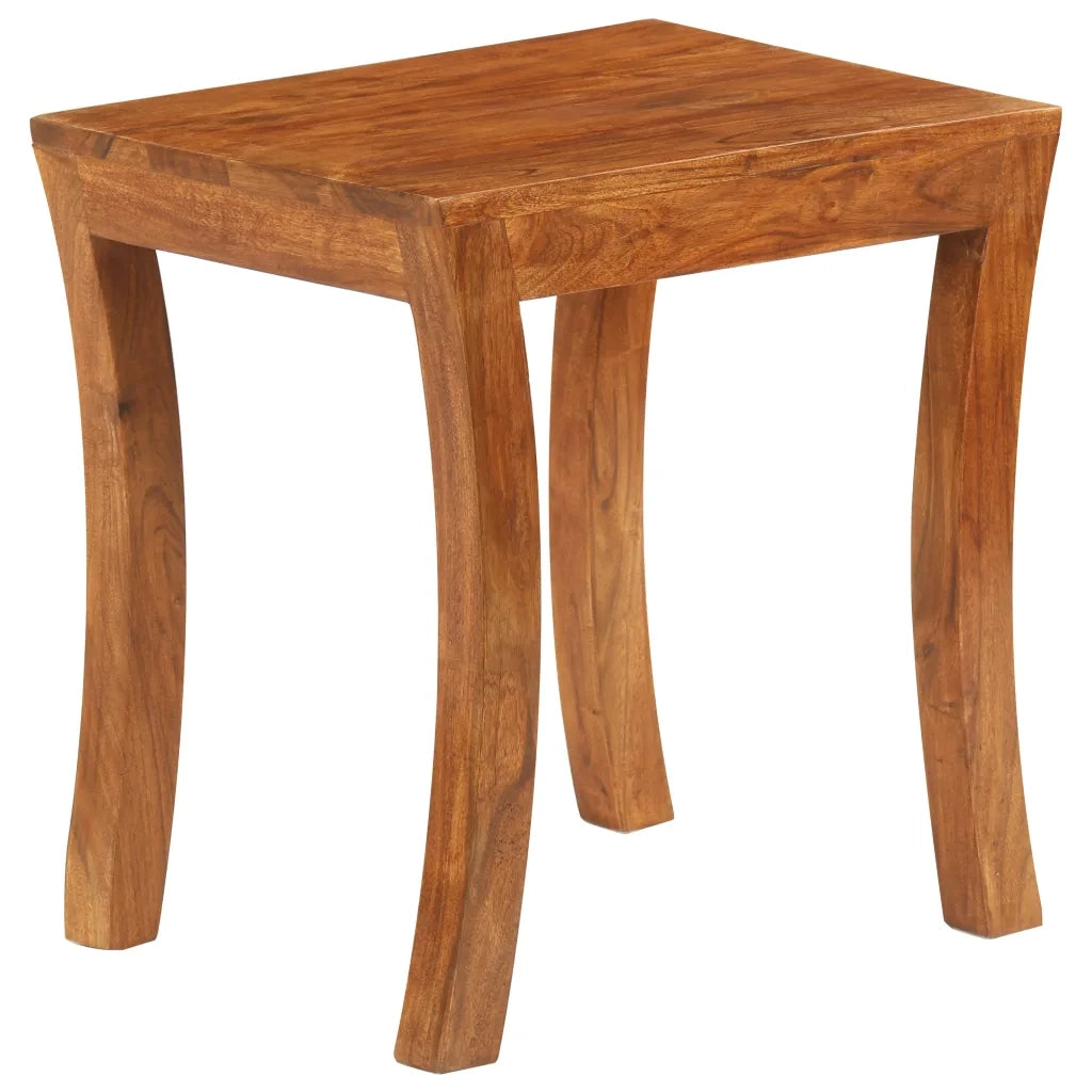 Tavolini Impilabili 3 pz | Tavolo laterale Massello di Acacia 50x35x50 cm Marrone