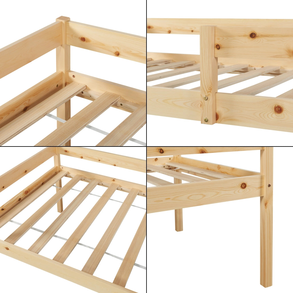 Letto per Cameretta Sonkajärvi a 2 Posti Letto - Legno Naturale [en.casa]