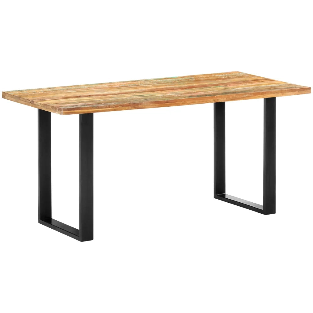 Tavolo da Pranzo 160x80x75 cm in Legno Massello di Recupero cod mxl 65489
