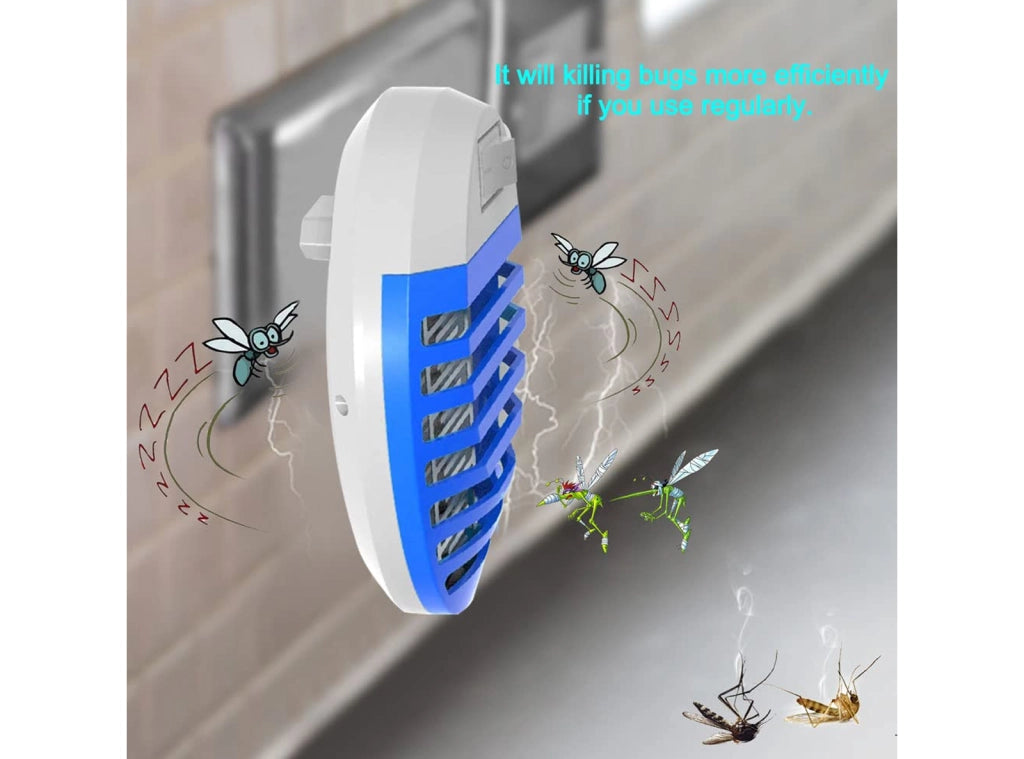 4 Pezzi Lampade da Presa Elettrica Antizanzare Repellente Insetti Mosche Falene