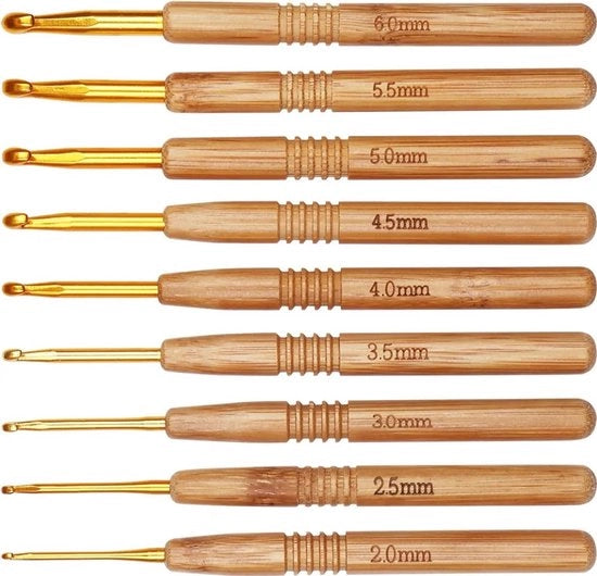 Set di ago da cucire a 9 pezzi, misure ago da cucire 2,0-6,0 mm, ago da cucire leggero.