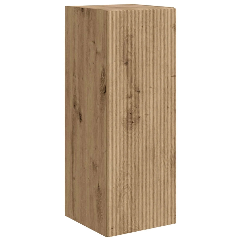 Set mobile TV 2 pcs Rovere artigianale Legno multistrato