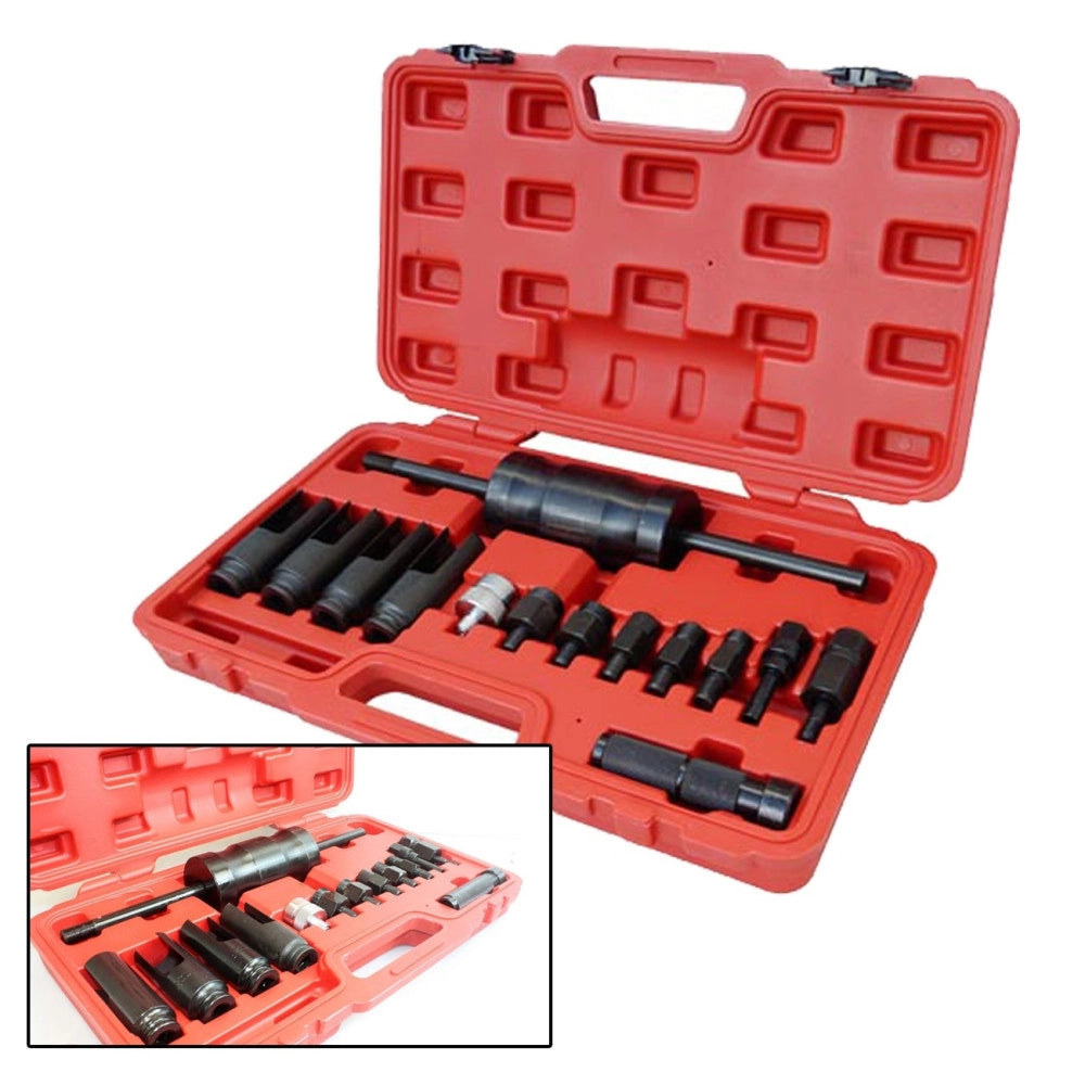 Trade Shop - Set Kit Per Estrazione Iniettore Iniettori Universale Con Martello Scorrevole -