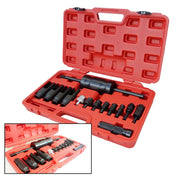 Trade Shop - Set Kit Per Estrazione Iniettore Iniettori Universale Con Martello Scorrevole -