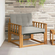 Set di divani da esterno-Sofa da giardino Legno di Acacia Massello e Textilene 842114