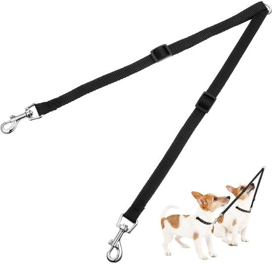 Allen per cani con regolazione di lunghezza - 30-50 cm - materiale nylon - attrezzi per cani - doppio distributore cibo - traino per cani - regolabile