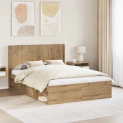 Struttura del letto con stoccaggio e testata Rovere Artigianale 3413844