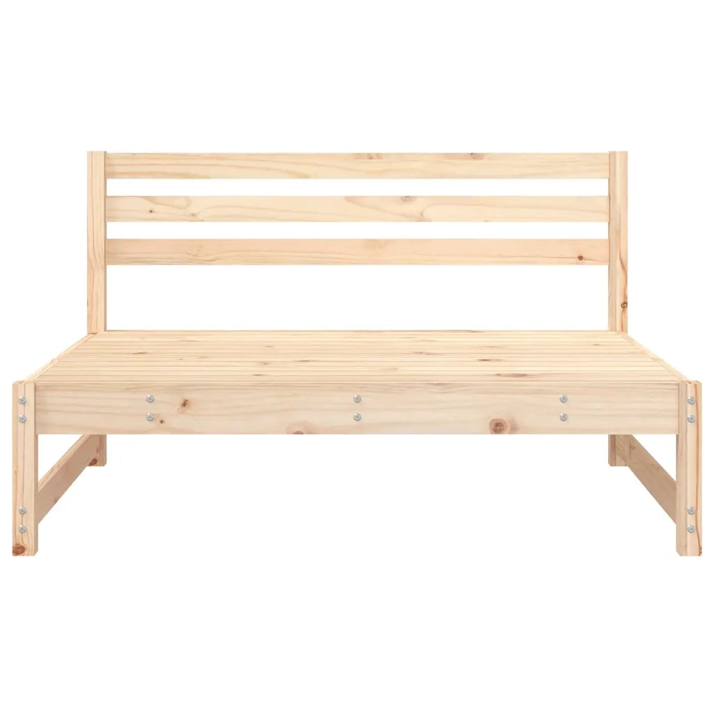 Divani Centrali da Giardino 2pz 120x80cm Legno Massello di Pino 825716