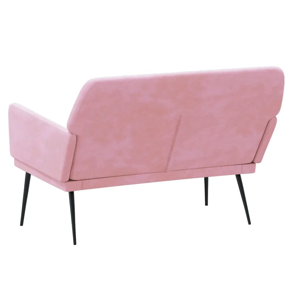 Panca Rosa 108x79x79 cm in Velluto CFW3727213