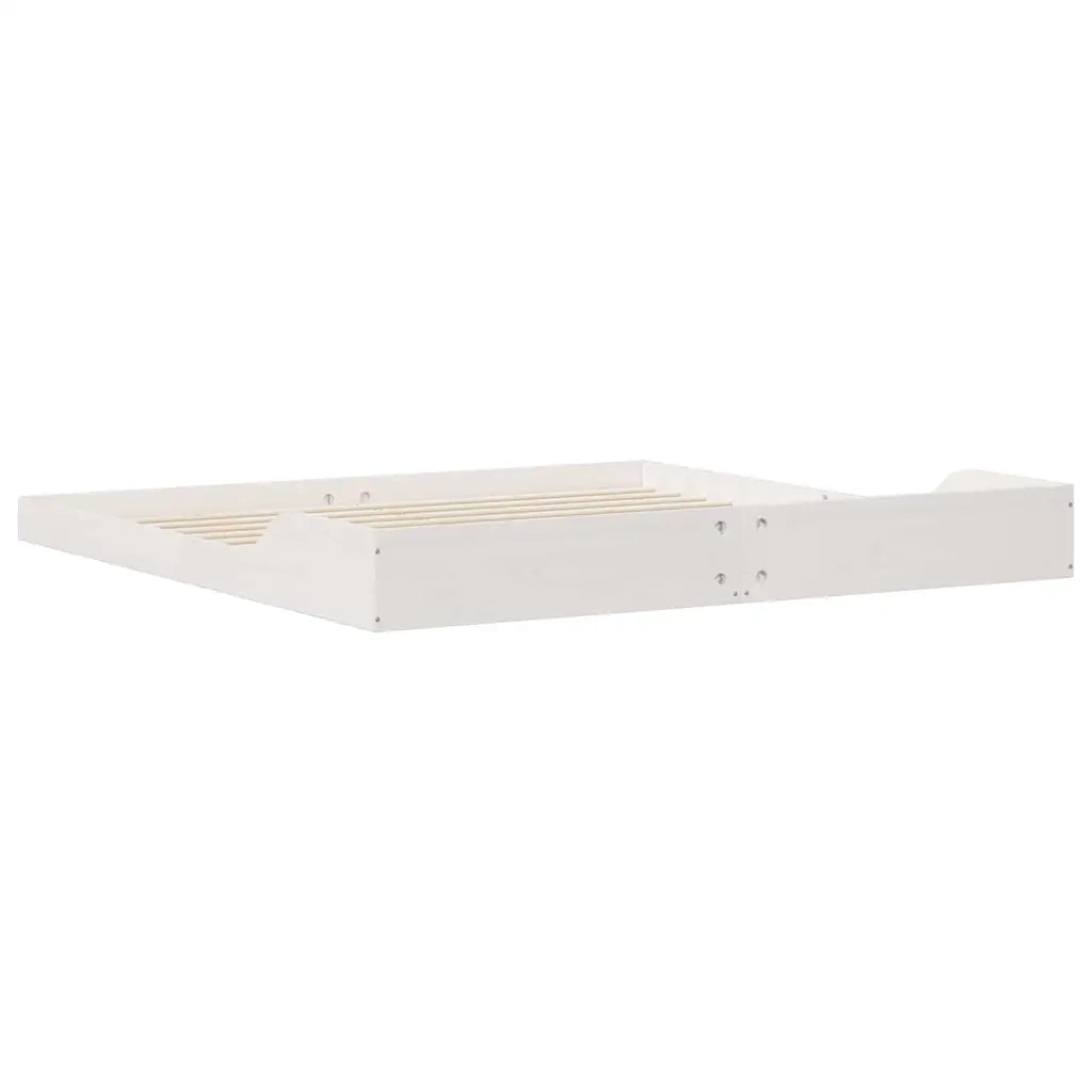 Struttura del letto Bianco 200 x 200 cm Pino massello
