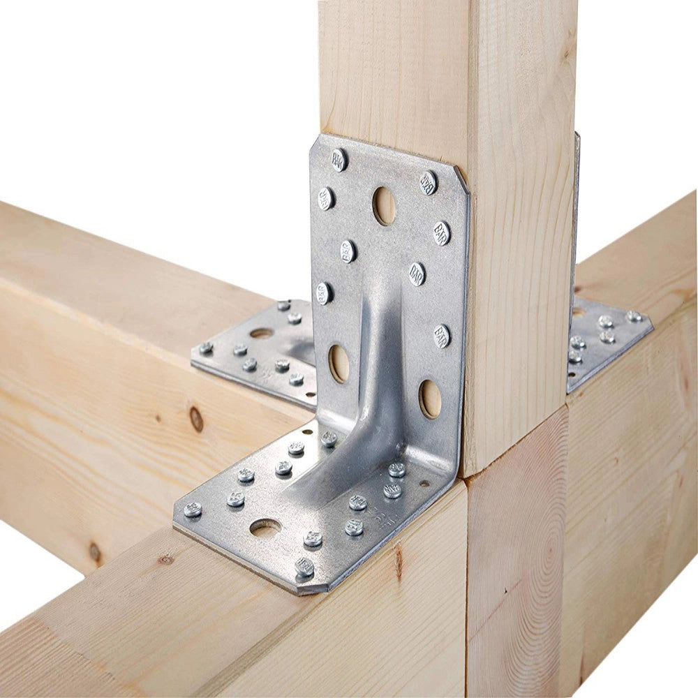 Squadretta di giunzione angolare rinforzata, scegli se  100x100x90x3mm