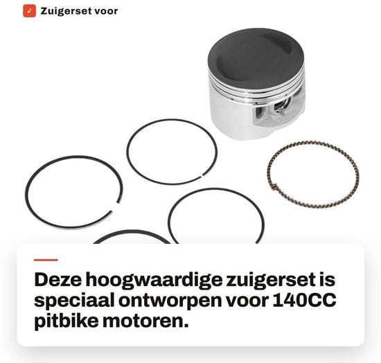 Set di pistoni 56 mm - Lega di alluminio - 3 pezzi - Compatibile con PIT PRO DIRT - Sigillatura - Facile da installare - Pistoncino per motori